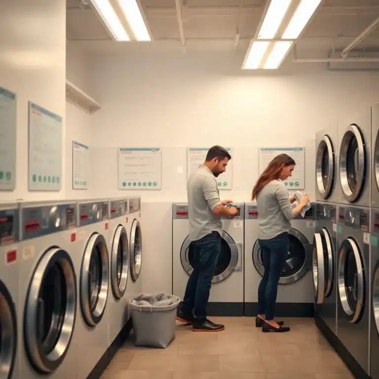 Lave Linge 5 Euros / Sèche Linge 4 Euros